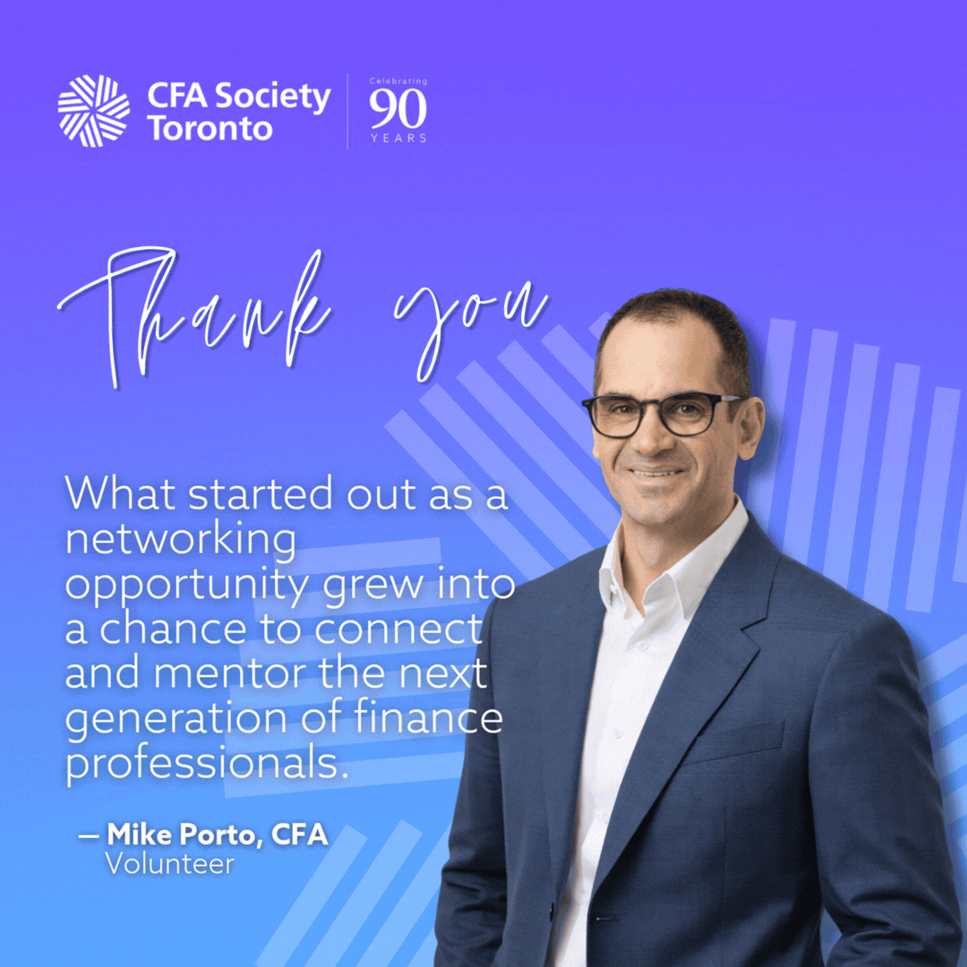 Volunteer: Michael Porto, CFA
