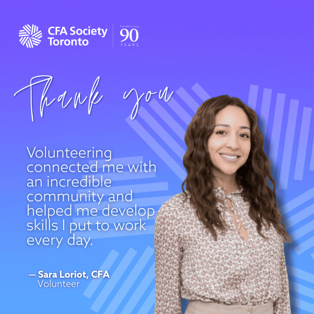 Volunteer: Sara Loriot, CFA