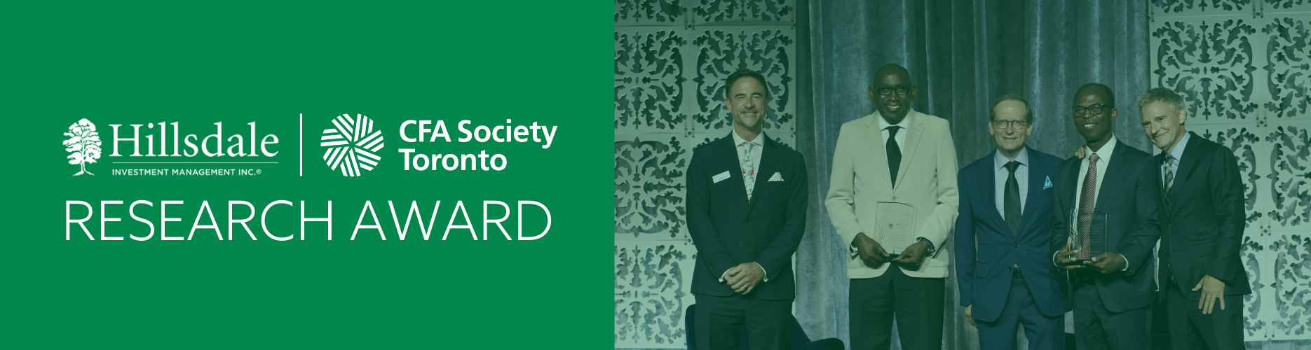 Hillsdale - CFA Society Toronto Research Award